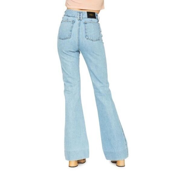 Swedish Hasbeens Flare Jeans - Picture 1 of 7